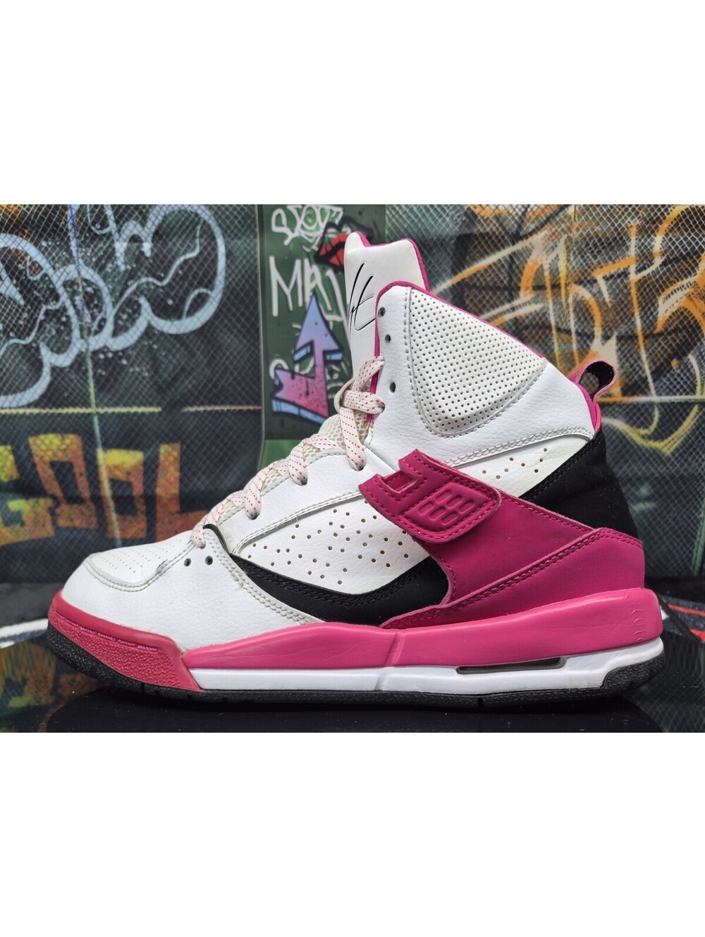 Nike Air Jordan Flight 45 High Hot Pink High Sz 7y 7m And 8.5w